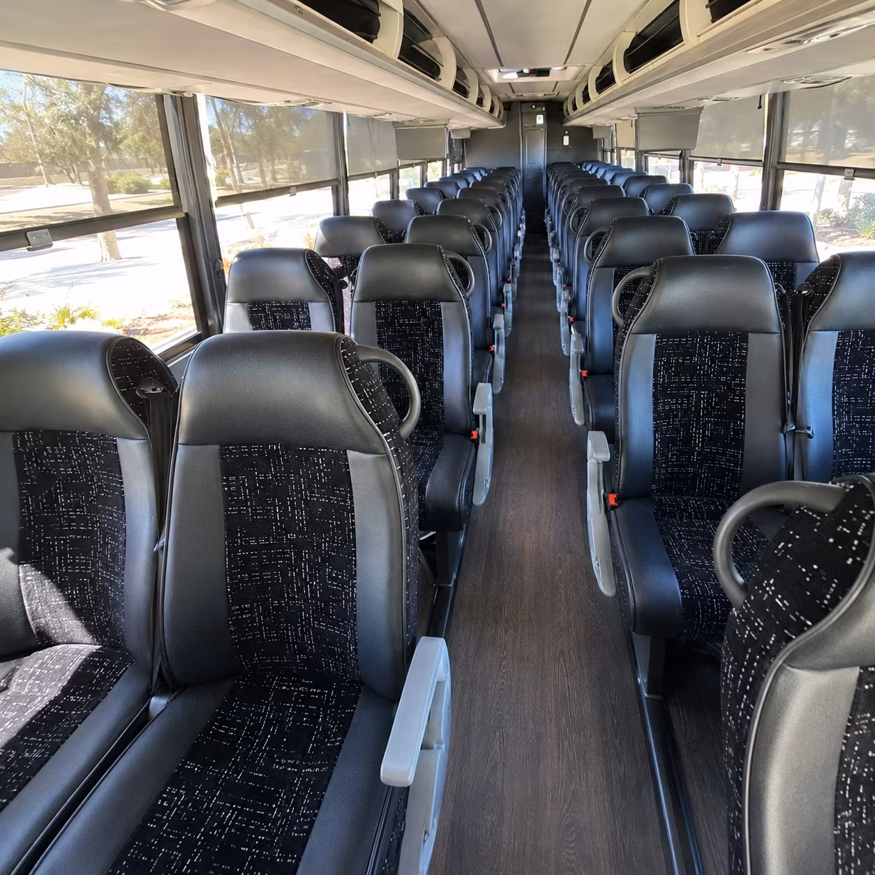 peoria charter bus rental inside