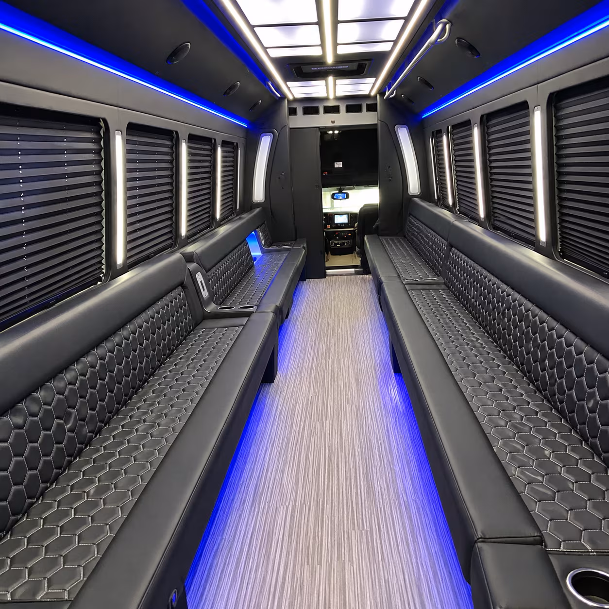 peoria party bus rental interior
